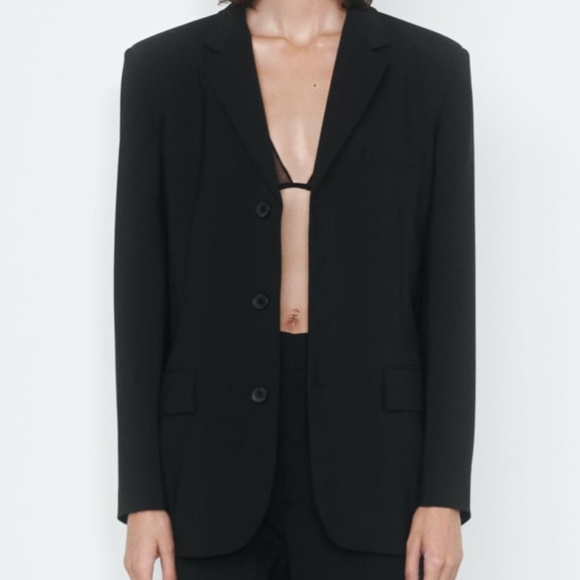 NWT ZARA WOOL BLEND BLAZER ZW COLLECTION - Picture 1 of 8
